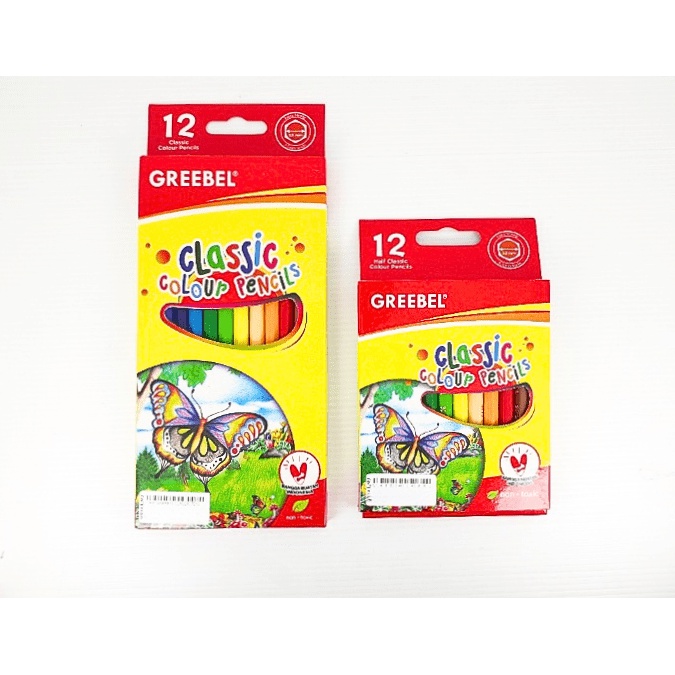 

Classic Colour Pencils/Pensil Warna GREEBEL 12 Warna/24 Warna/36 Warna (0264349)/(0264351)/(0264353)/(0264355)