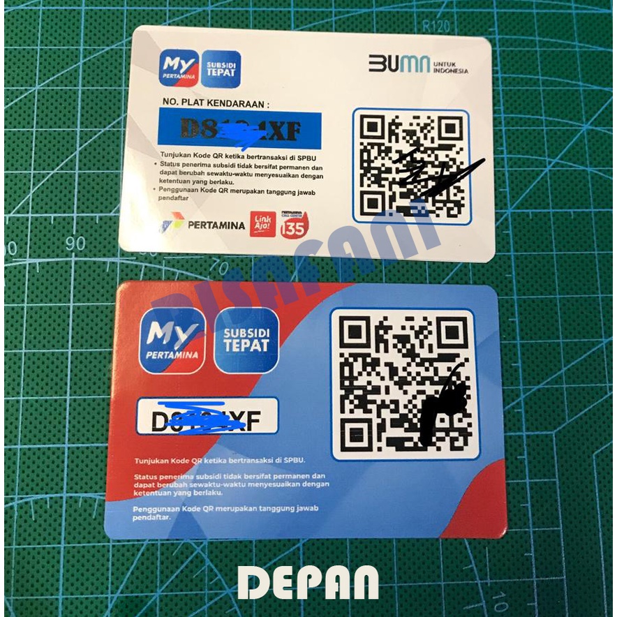 

Cetak Kartu My Pertamina bahan Pvc tebal Custom