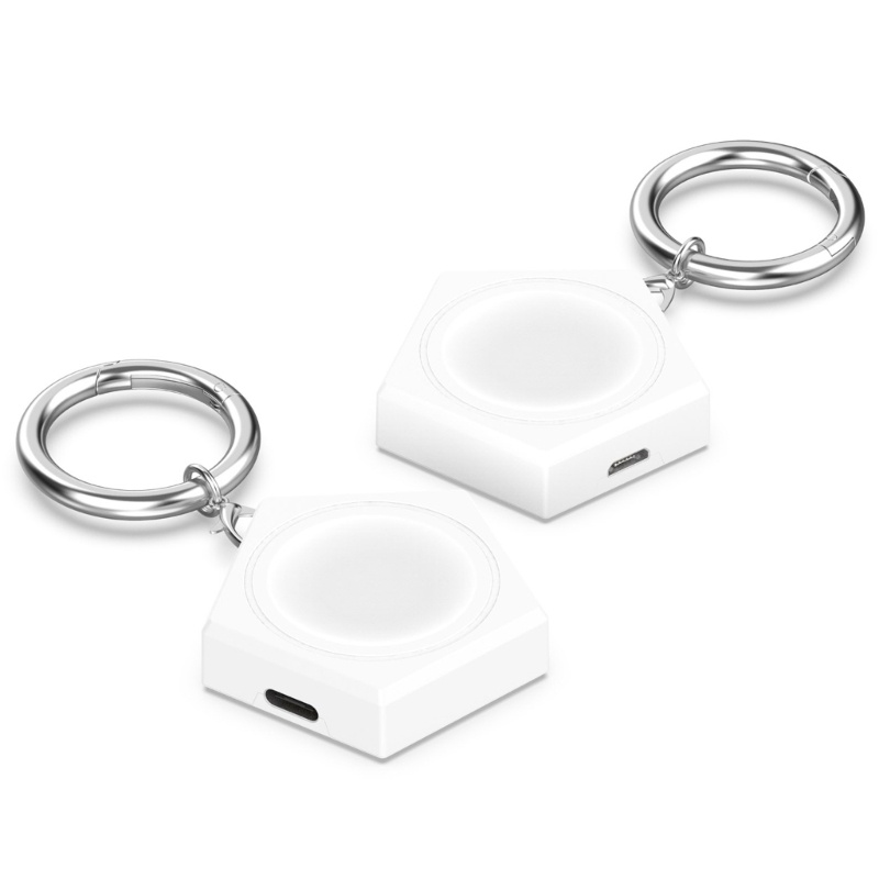 Auro Charger Ringan Suport Micro-USB &amp; Type C Input Charger Gantungan Kunci Untuk Jam Tangan