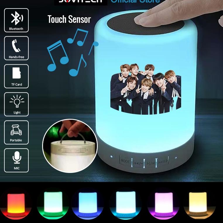 [ART. 5768] 【COD】Jovitech Speaker Bluetooth Lampu Tidur LED Smart Lamp Touch RGB Speaker S11Plus BTS