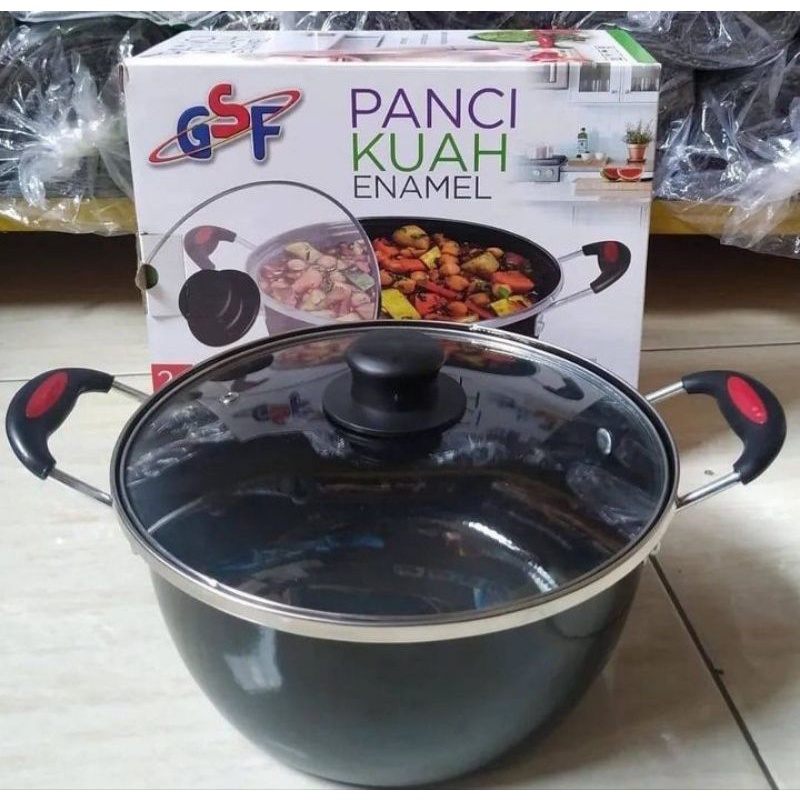 Panci Kuah Enamel 22cm