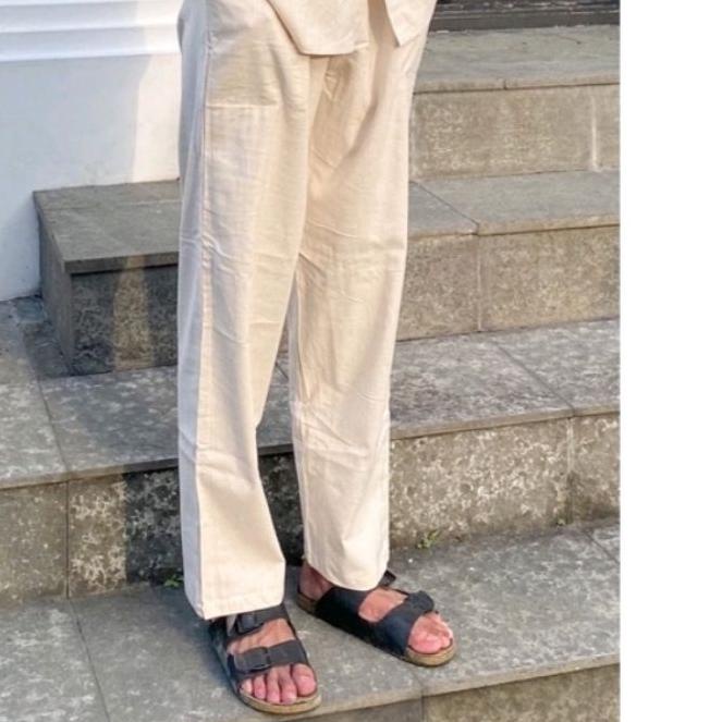 ☀ Celana Panjang Linen Pria/Linen Pants ۞
