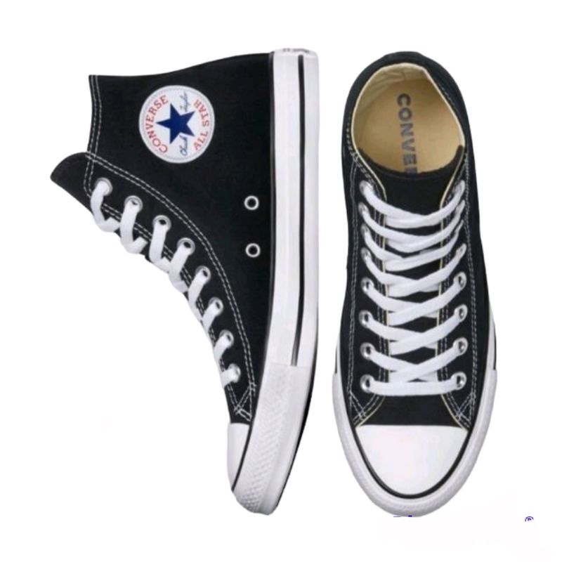 {Bisa Cod} Sepatu Converse All Star Hitam Sekolah Tinggi 70s chuck taylor sneaker pria dan wanita canvas tali sepatu sekolah, sepatu kerja, sepatu kuliah premium bnib