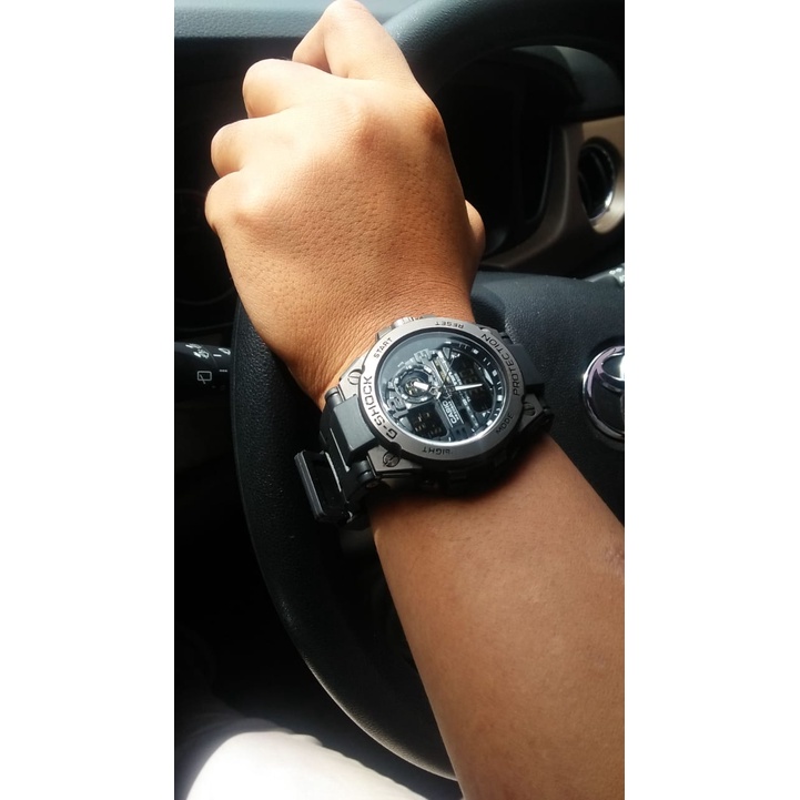 BISA COD!!! Jam Tangan Pria GST8600 Gshock Casio Water Resist - Fullblack FREE BOX