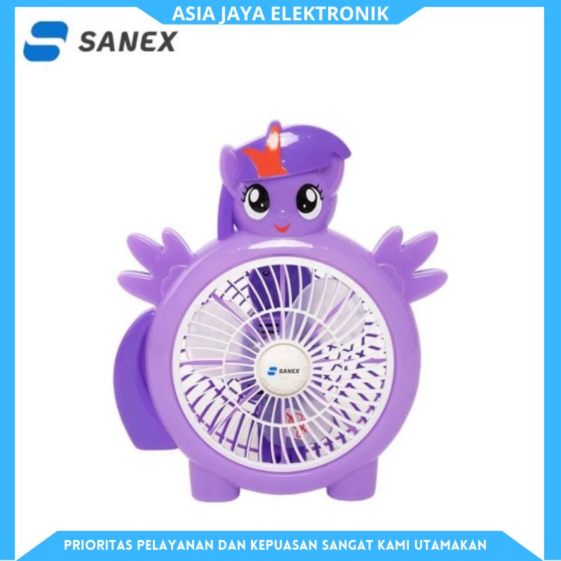 SANEX Box Fan / Kipas Kotak KK-809UC Karakter Unicorn 8 Inch&quot;