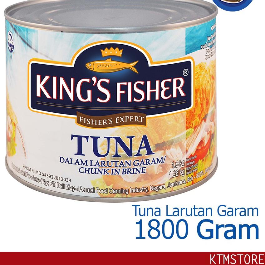 

➸ King's Fisher Tuna dalam Air Garam 1800 g Tuna in Brine Daging Tuna Makanan Kaleng ▼