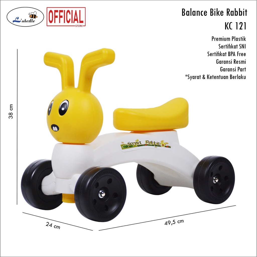 Makassar - Official Labeille KC Balance Bike KC 121 Smart Rabbit / KC 122 Smart Giraffe / KC 123 Smart Sheep