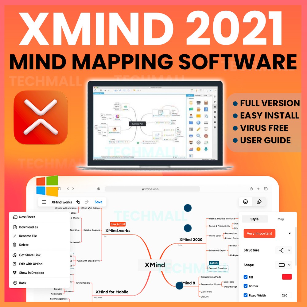 

NS XMind 2021 Mind Mapping Software | Full Version (May 2021)