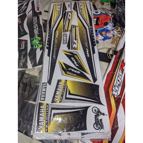 lis striping motor vega R lama, vega R new motif RC