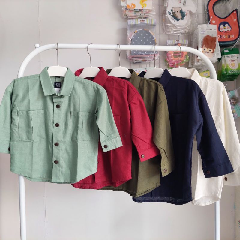 Kemeja Panjang Oversize DRN Kids Unisex