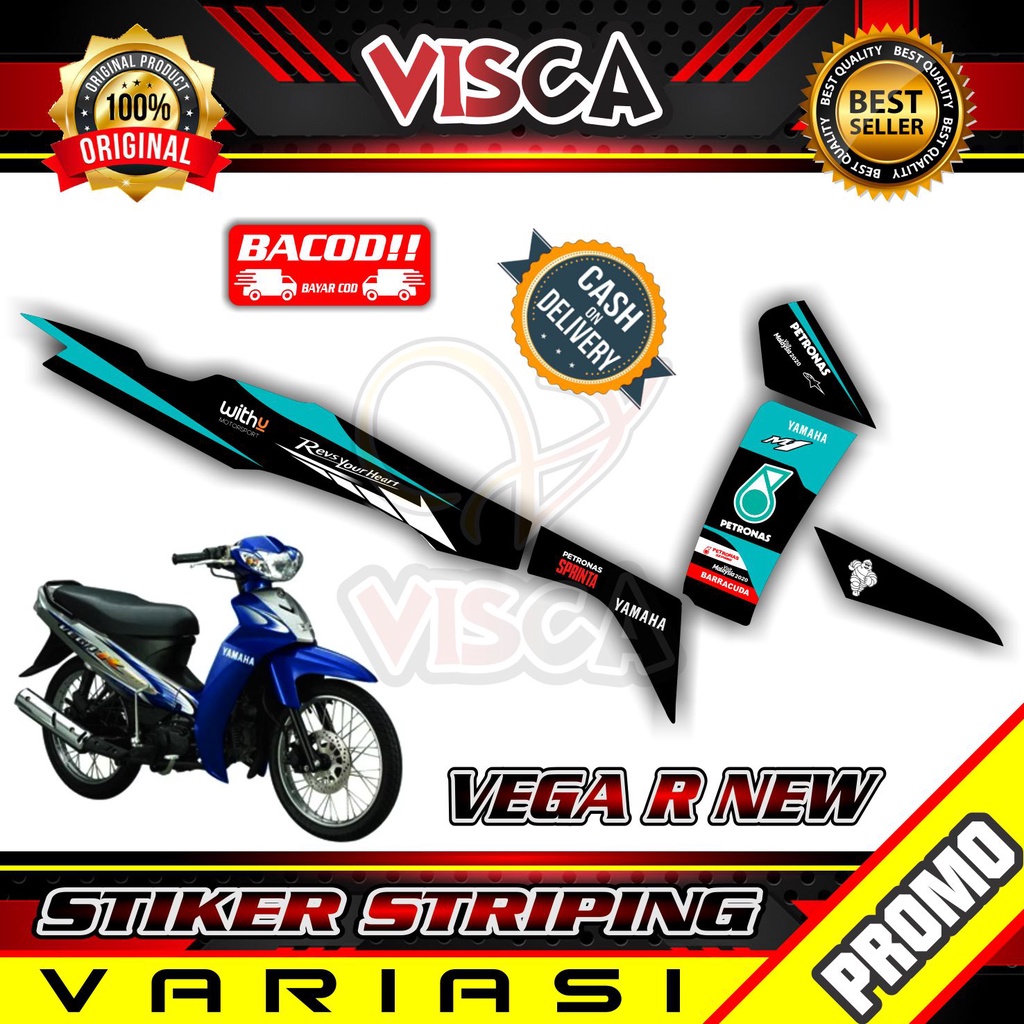 Stiker Striping Vega R New Variasi Petronas