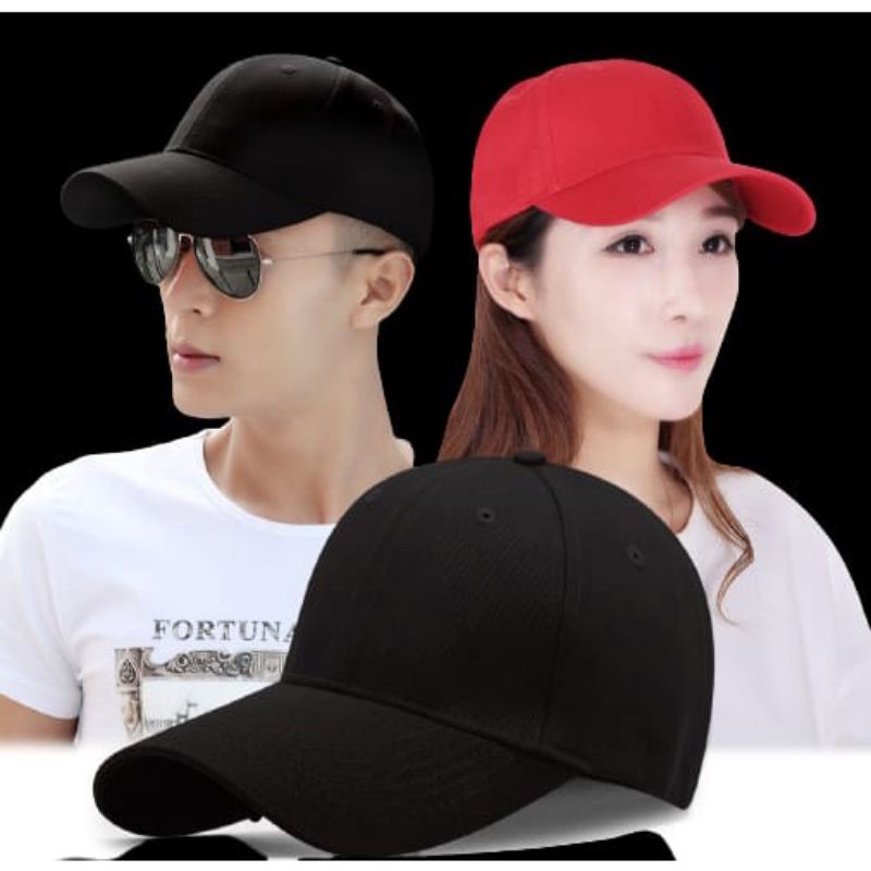 Topi Pria Wanita Baseball Polos Unisex Polo Caps Premium Termurah Warna Komplit