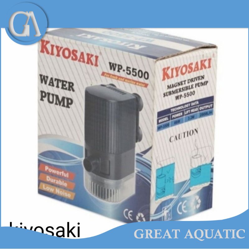 kiyosaki wp 5500 power head pompa celup air aquarium kolam ikan hias
