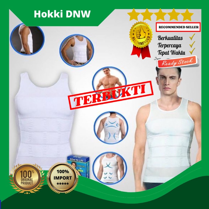 Korset KAOS KORSET PRIA / PENGECIL PERUT / SIX PACK / SLIM N LIFT / 100% ORI(N5Y1) Korset Melahirkan