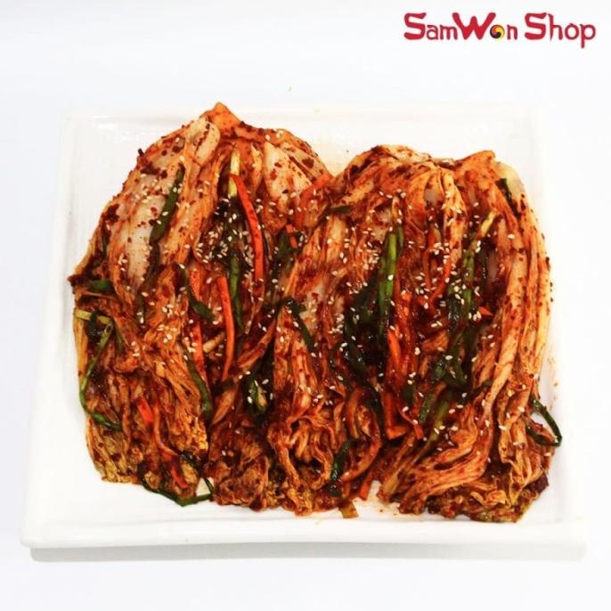 

KIMCHI SAWI ORIGINAL BONGKOL UTUH FRESH 1 KG SAMWON Makanan Korea TERLARIS