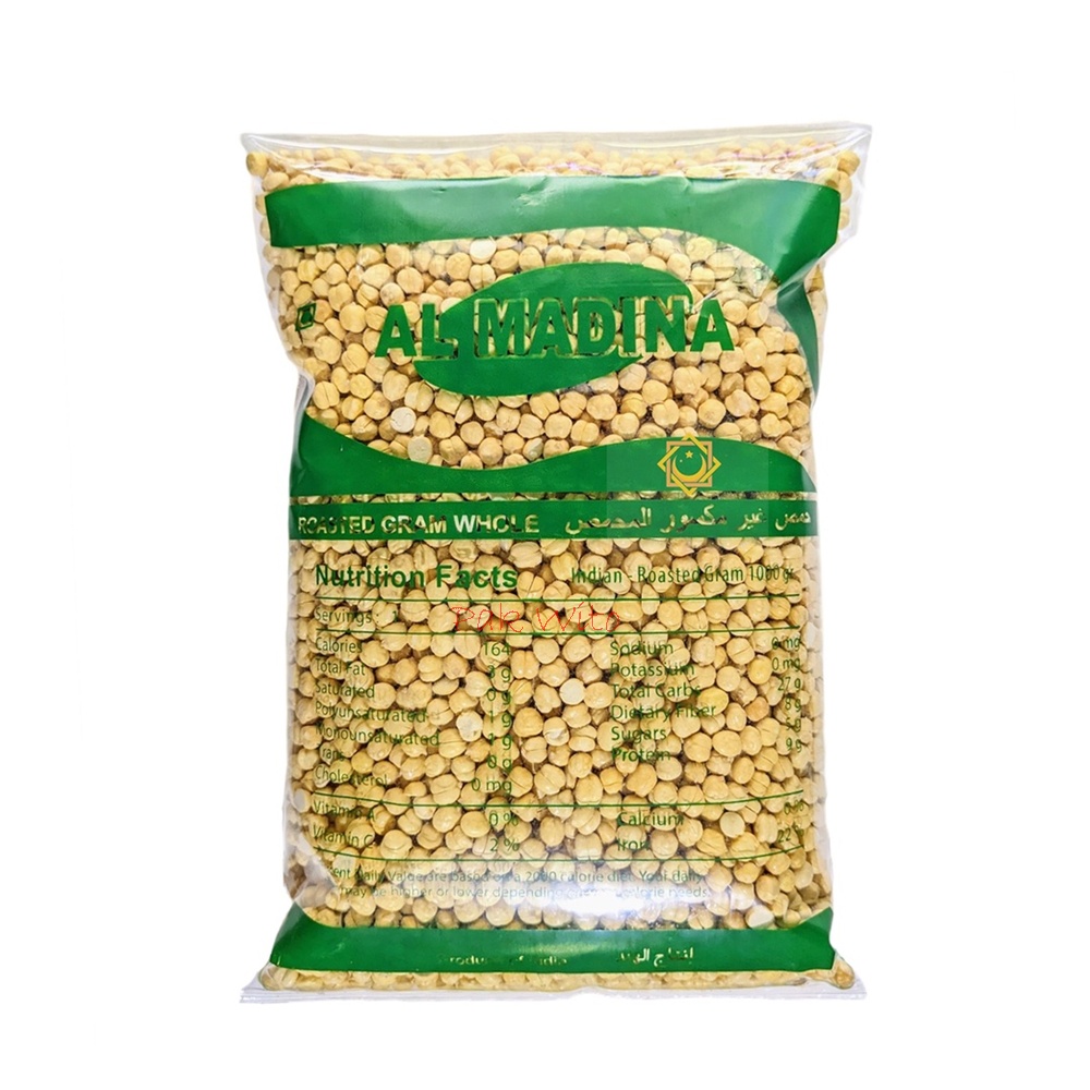 

Kacang Arab Al Madina Roasted Original 1 Kg - Kacang Hummus - Chickpea