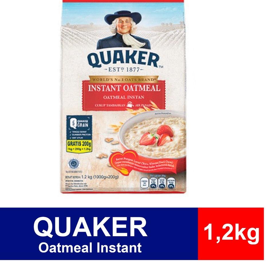 

➧ Quaker Oatmeal Instant 1,2kg HALAL! PROMO! ✳