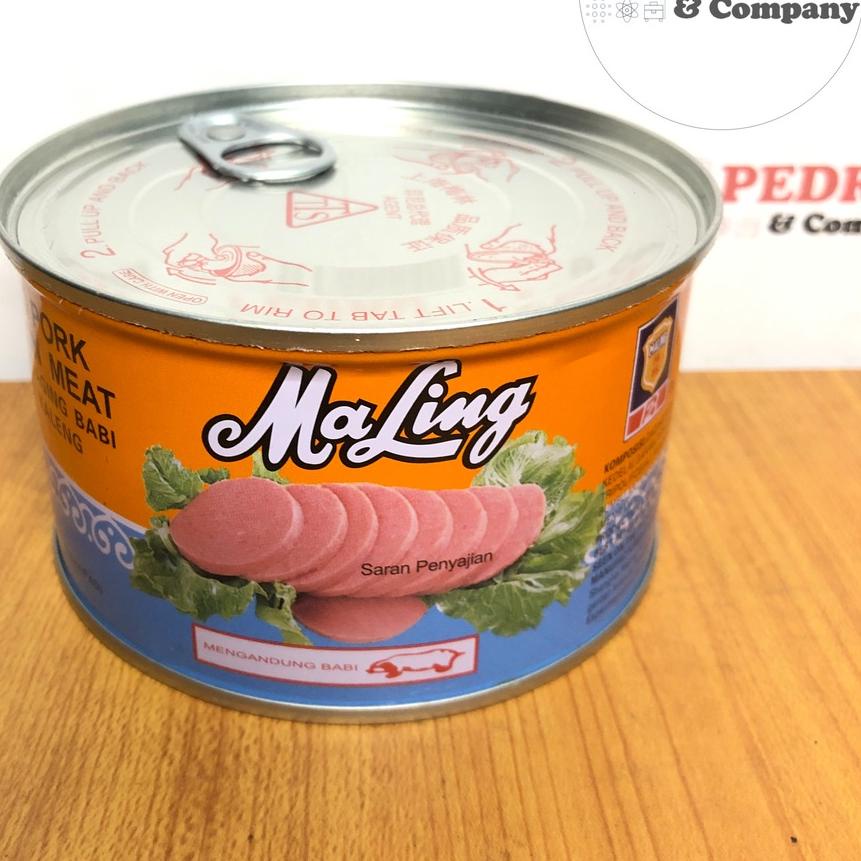 

۞ MaLing Canned pork luncheon meat TTS - daging babi dalam kaleng 397 gram ➢