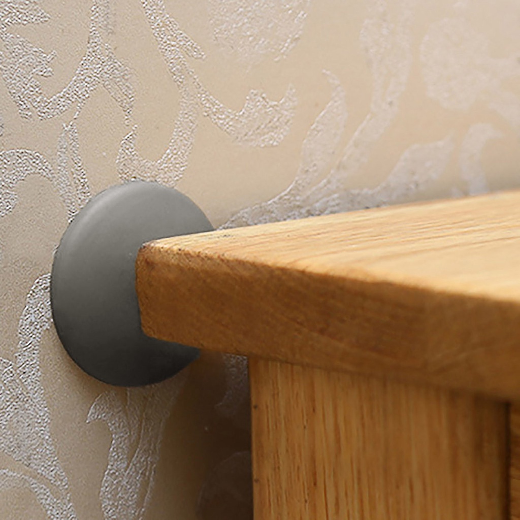 ღ Anti-Tabrakan Stiker Dinding Tebal Handle Pintu Pad Silikon Penyangga Handle Pintu Kunci Dinding Bisu Shockproof Pelindung Kecelakaan pad Alat Rumah Tangga