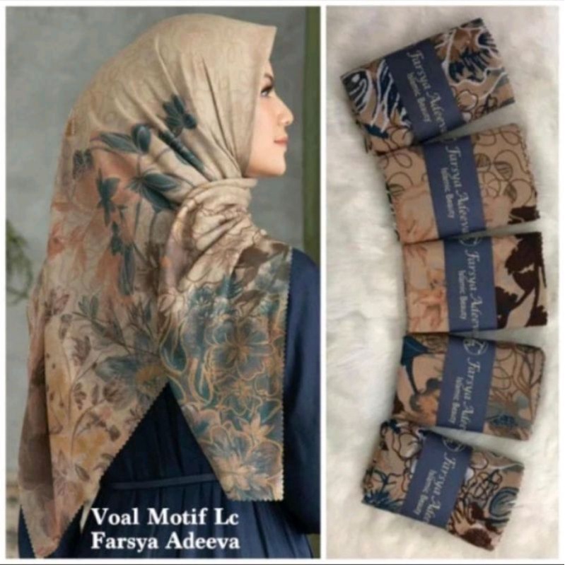 Segiempat voal premium real pict 100% bahan adem tidak panas