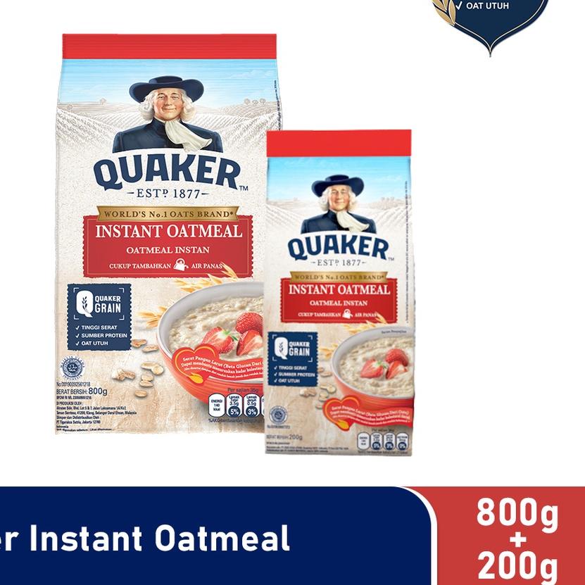 

➺ Quaker Instant Oatmeal 800 Gr + 200 Gr ➾