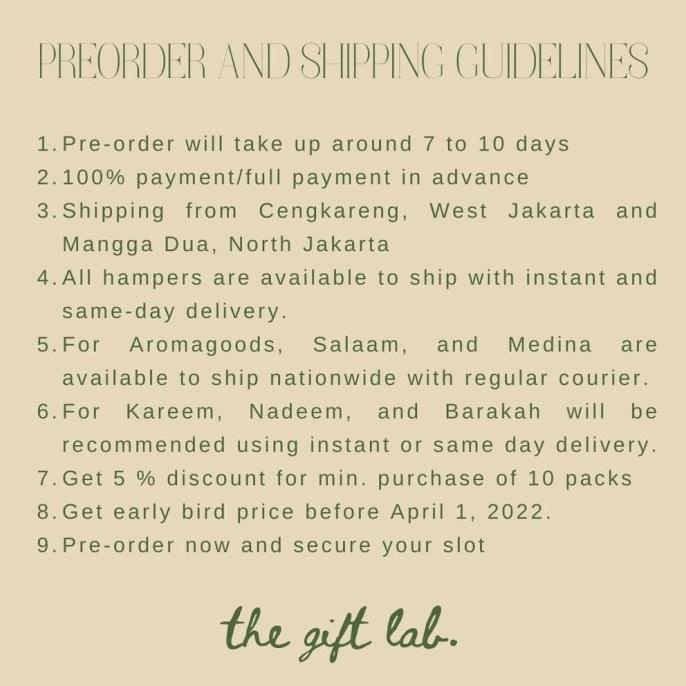 

HAMPERS LEBARAN 2022/HAMPERS IDUL FITRI/PARCEL LEBARAN - KAREEM TH5464TY