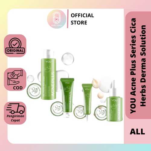 Qeila - YOU AcnePlus Series Cica Herbs Derma Solution | Toner | Cleanser | Serum Moisturizer | Spot Care