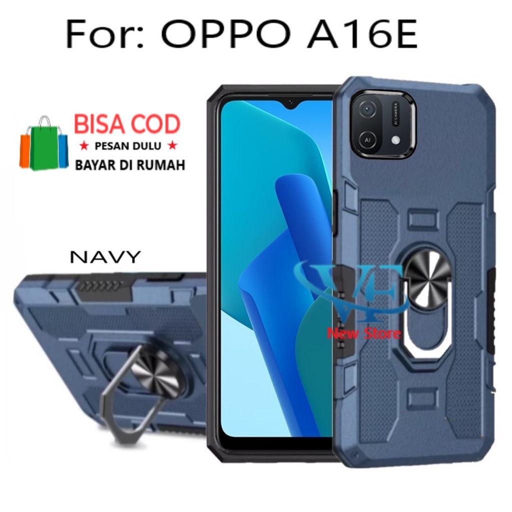 CASING OPPO A16E- HARD CASE STANDING  ROBOT  HIT EYE RING--SOFT CASE STANDING ROBOT  OPPO A16E