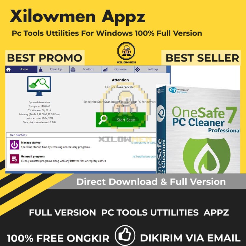 [Full Version] OneSafe PC Cleaner Pro PC Tools Software Utilities Lifetime Win OS