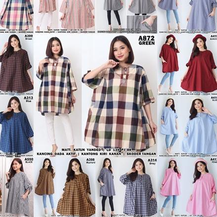 Model Baru JUNE TUNIK SUPER JUMBO/TUNIK JUMBO BANGET/TUNIK JUMBO SALUR 4XL LD 134CM BUSUI .. .. .. .