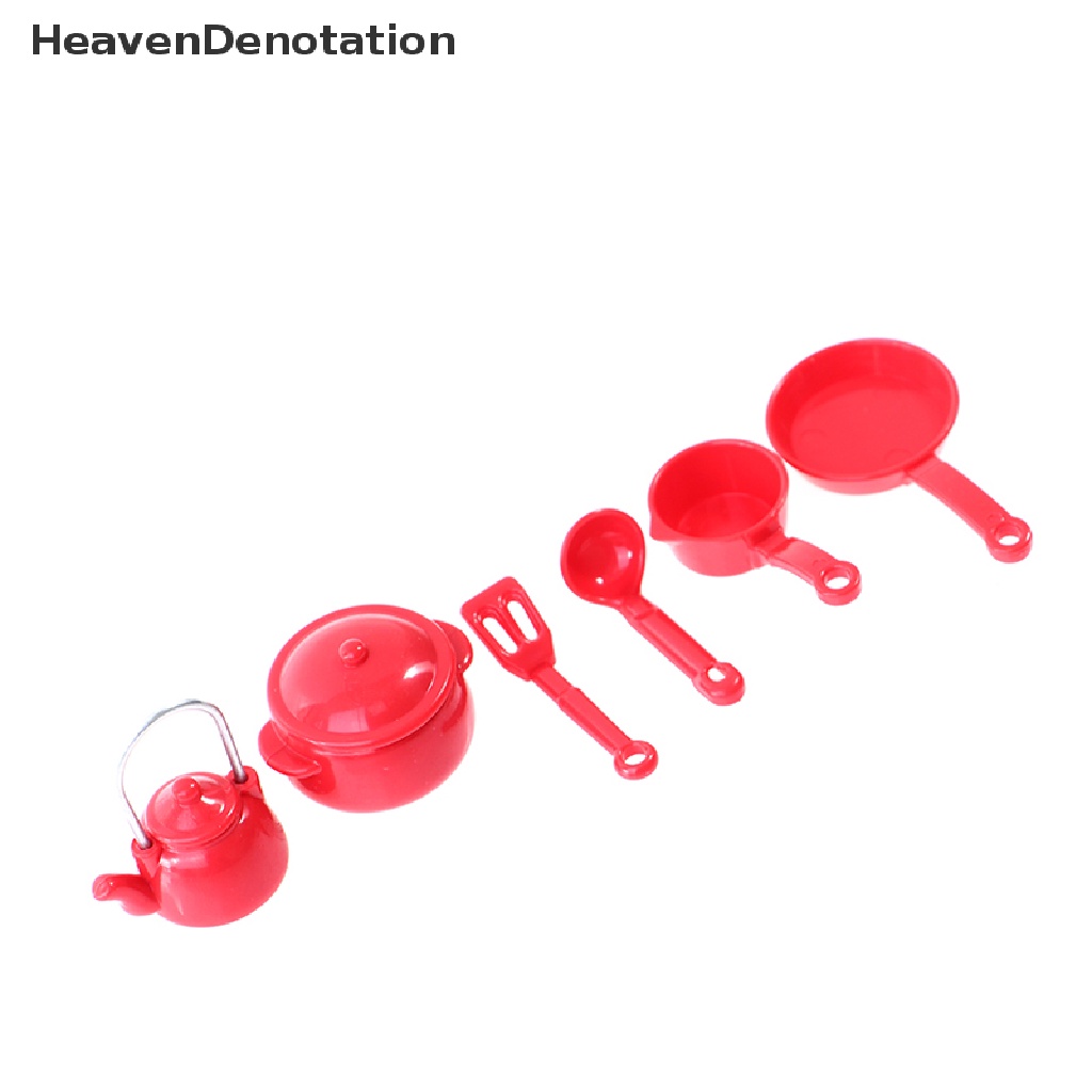 [HeavenDenotation] 1 / 12 Dollhouse Kitchen Miniature Pot shovel kettle spoon Toys Doll Accessories HDV