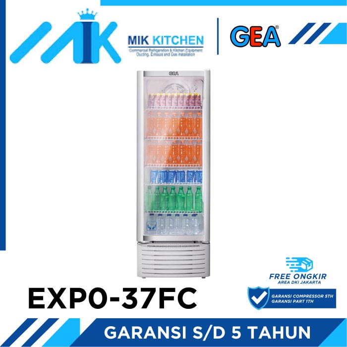 KULKAS SHOWCASE GEA EXPO 37FC PENDINGIN MINUMAN / DISPLAY COOLER ORIGINAL