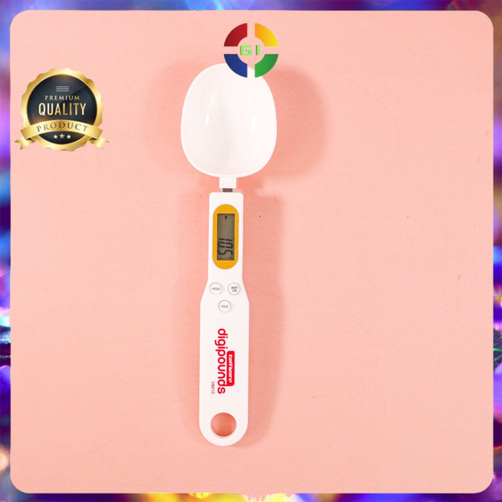 Timbangan Dapur Mini Model Sendok Ukur Elektrik Digital Spoon Scale 0.5kg Akurasi 0.1g White