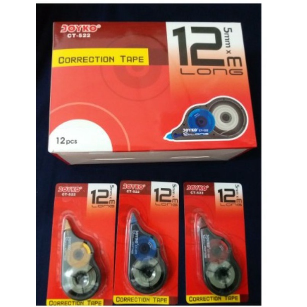 

Tip Ex kertas / Correction Tape Joyko CT 522