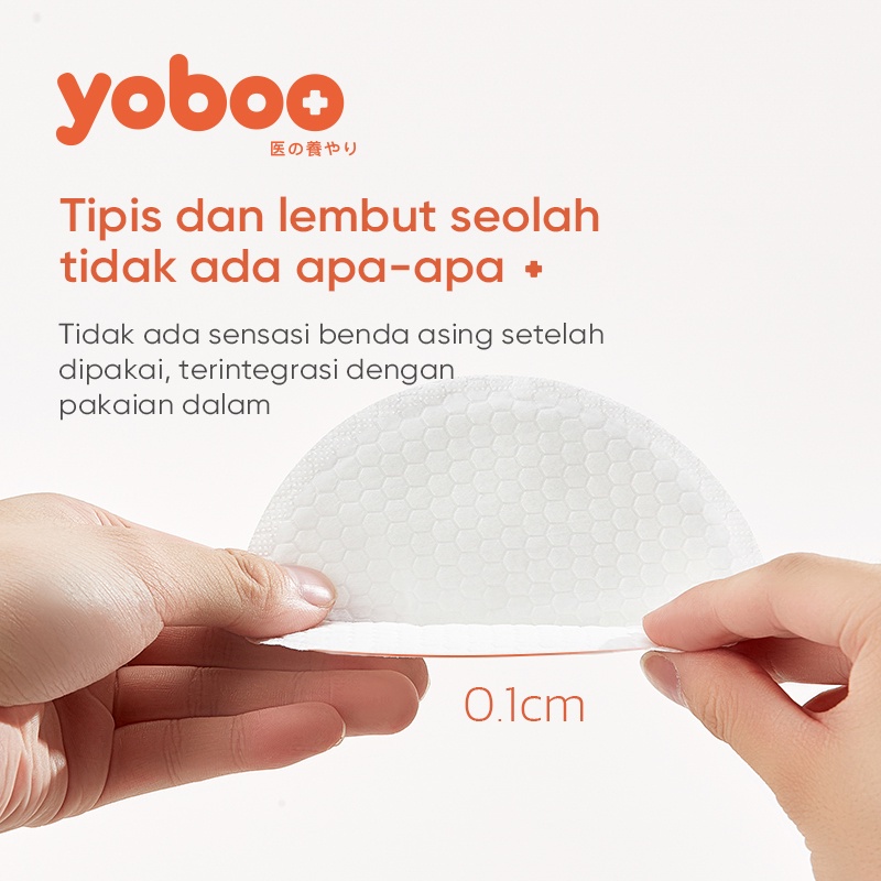 [Paket 2 BOX] YB-0006 Yoboo Breast Pad Penyerap ASI 30 Sheet / Pembalut Payudara untuk Ibu Menyusui