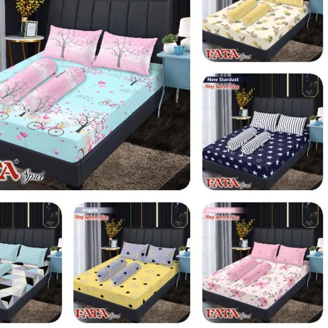 ◊ FATA - Sprei Bantal 4 Guling 2 Minimalise Ukuran King x20 ⅍
