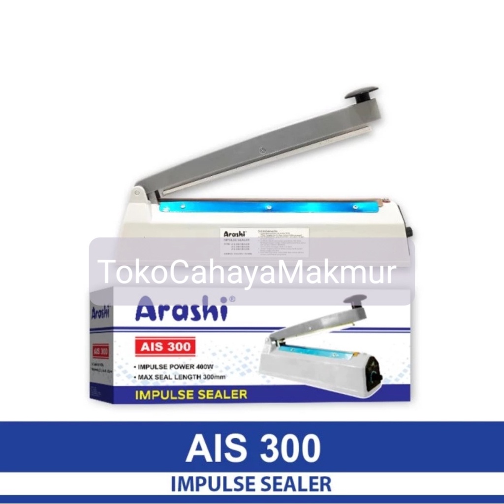 Impulse Sealer 30cm AIS 300 Arashi / Alat Press Plastik / Mesin Penjepit Plastik