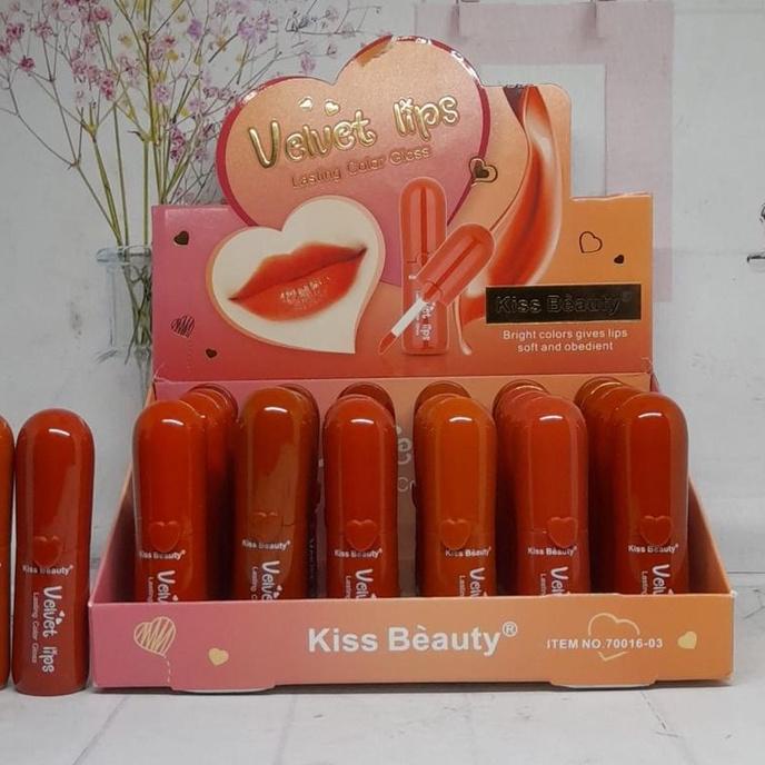 ➲ [LUSINAN] LIPGLOSS KISS BEAUTY SWEET KISS VELVET 3D ✻