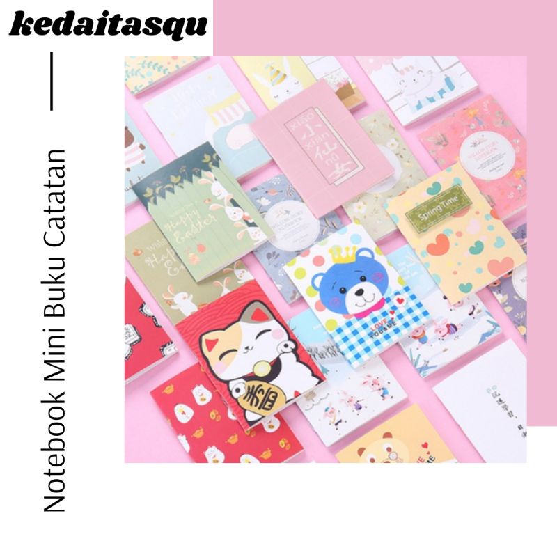 

Buku Tulis Mini / Book Mini / Buku Tulis Memo Kecil Motif / Note Book / Buku Catatan