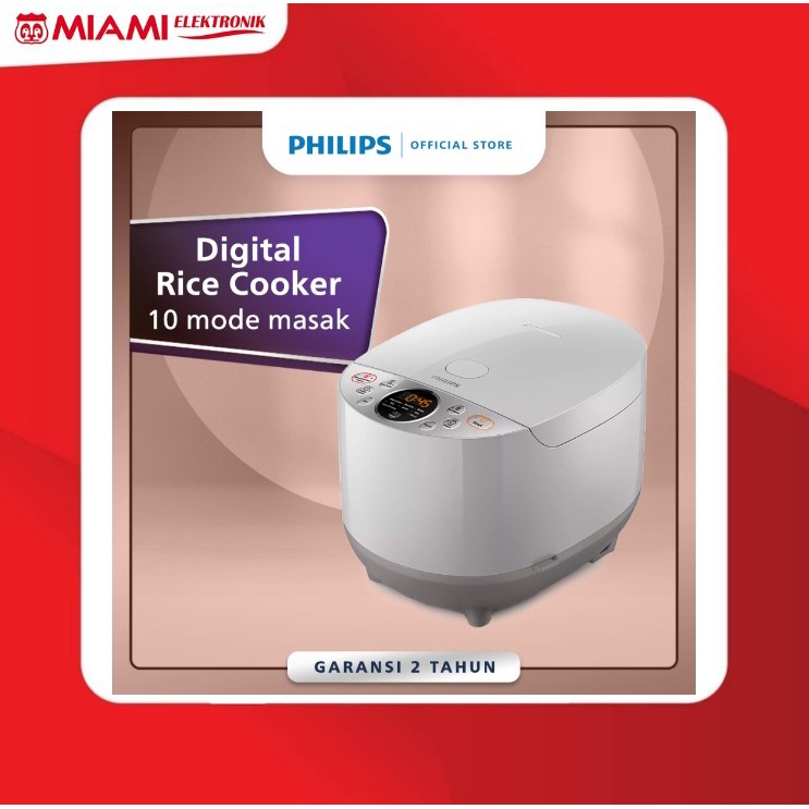 Philips HD4515/30 - HD4515/90 - HD4515/85 Digital Rice Cooker 1.8 L 10 Menu Memasak