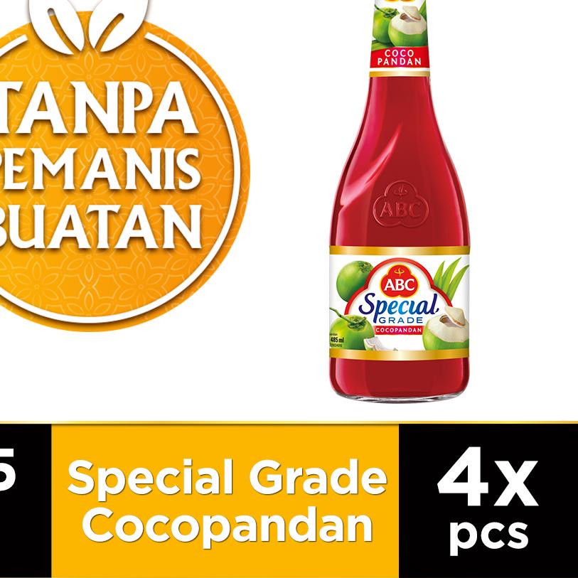 

✮ ABC Sirup Special Grade Cocopandan 485 ml - Multi Pack 4 pcs ✥