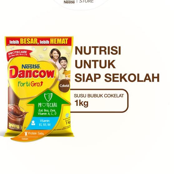 

5.5 COD DANCOW Fortigro Susu Bubuk Susu Anak Coklat Pouch 1kg