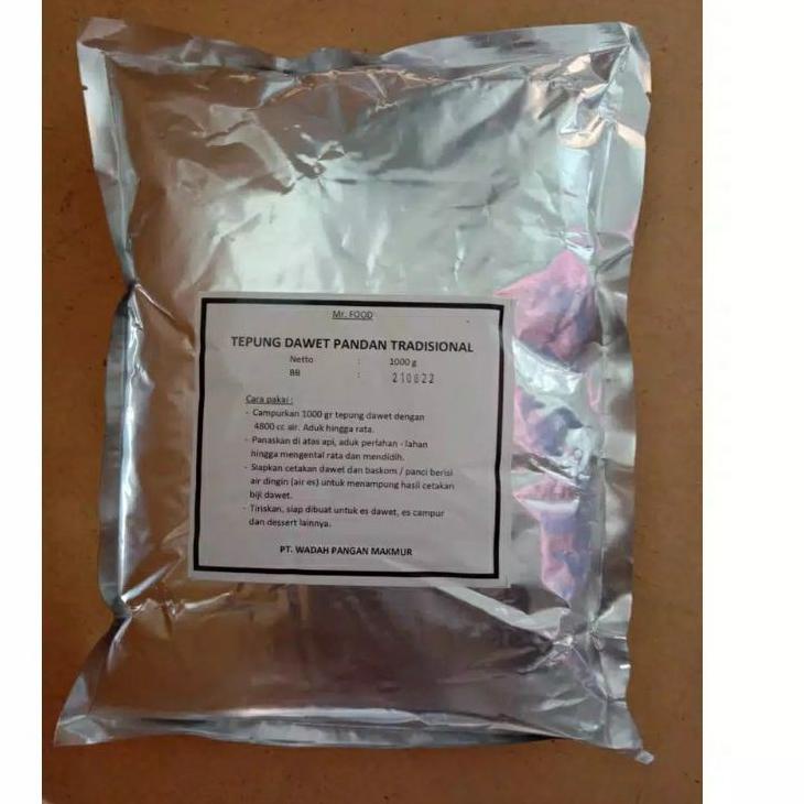 

❁ Tepung Dawet Tradisional Hijau Pandan Mr. Food 1000gr ☛