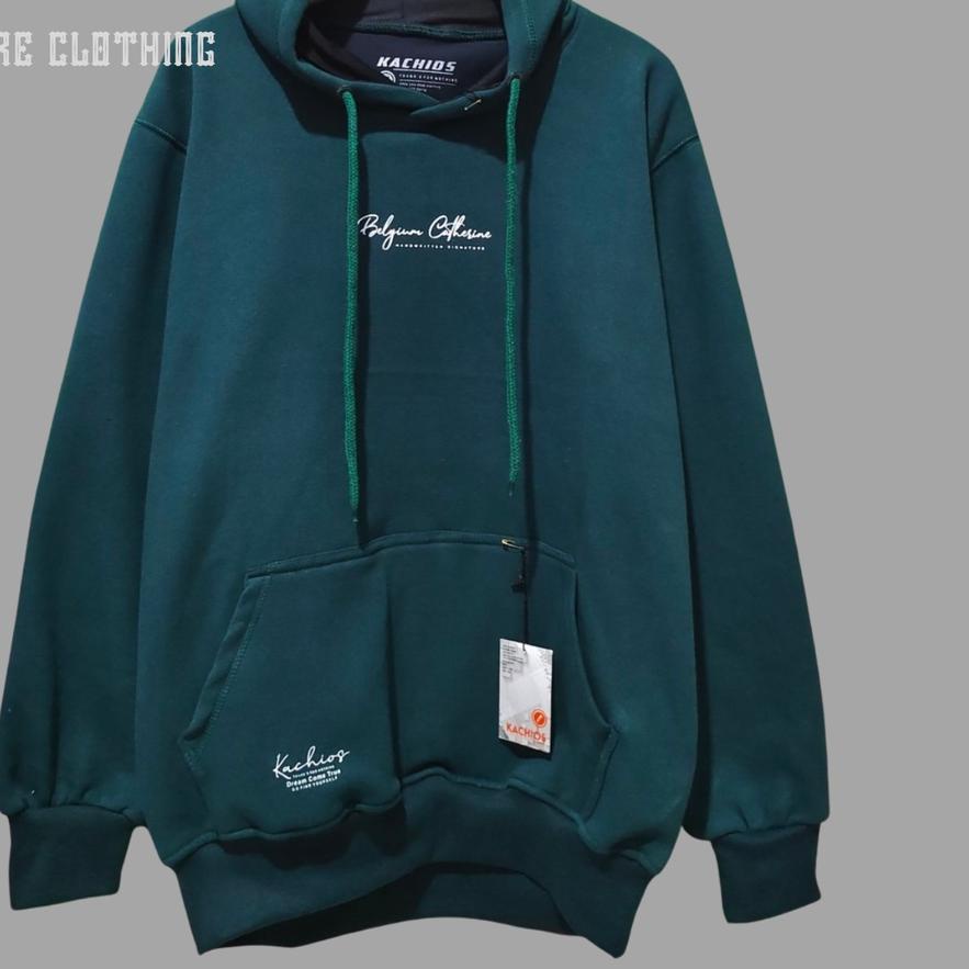 (COD) Hoodie Pria Distro Original Brand KACHIOS Warna Hitam Switer Cowok Keren 2022 Hodie Oversize W