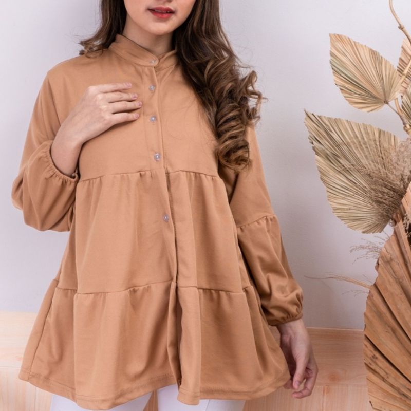 KALTIM Kemeja Tunik Polos Resa Blus Wanita 04