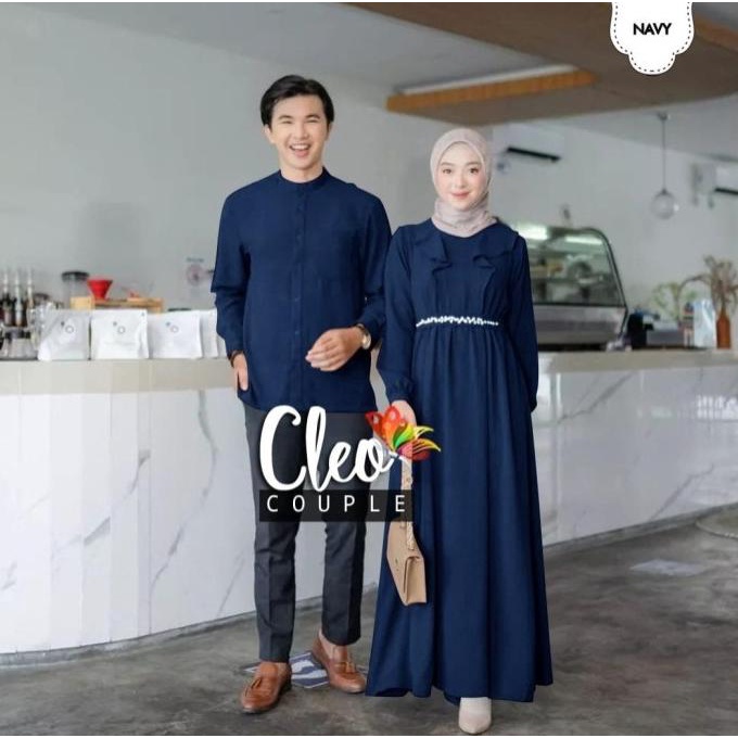 BAJU COUPLE LEBARAN COPLE PASANGAN MUSLIM KEMEJA PANJANG GAMIS BUSUI T64654UY