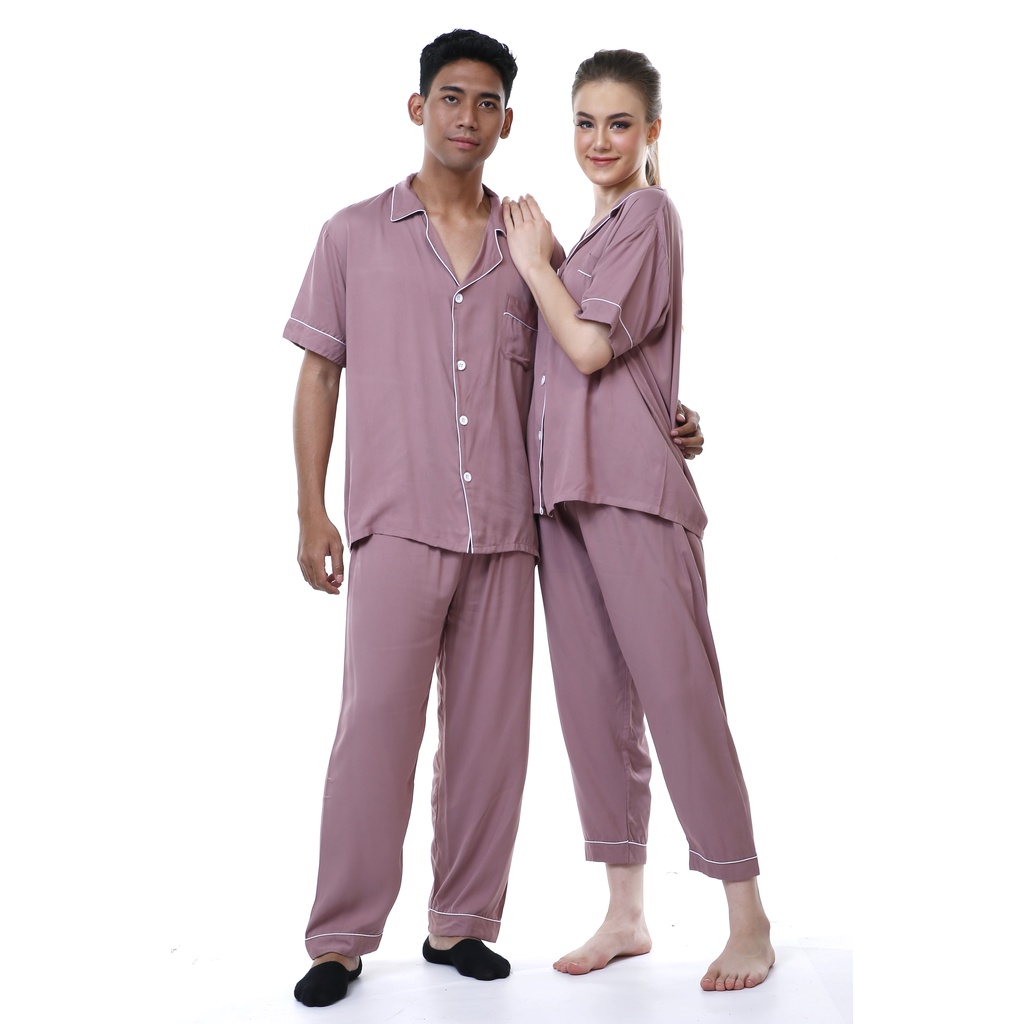 Zavyn Setelan Piyama Couple Rayon Twill Premium CP