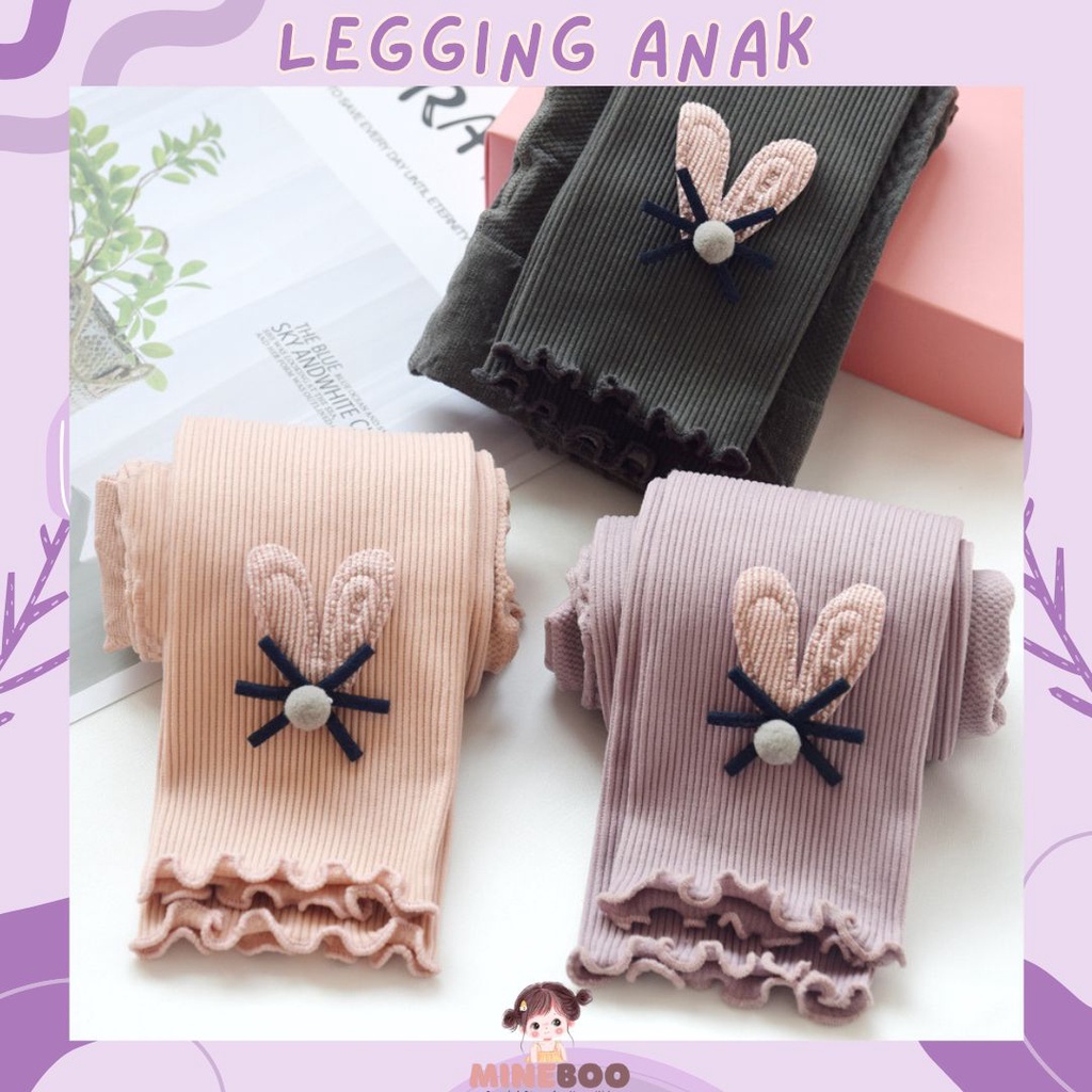 mineboo - LEGGING PRINCESSBUNNY legging anak perempuan bahan adem/legging import PART2