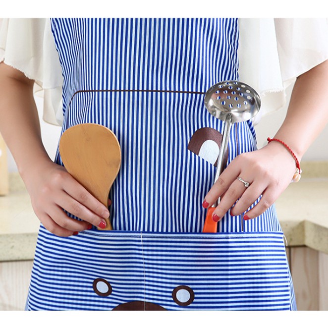 ⭐️𝐈𝐇𝐒 𝟎𝟒𝟓 𝐋𝐚𝐦𝐩𝐮𝐧𝐠⭐️Celemek Dapur Apron Masak Anti Air Celemek Motif Karakter Kartun Beruang Waterproof