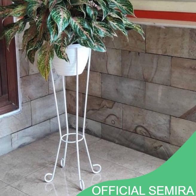 ⅎ TINGGI 1 METER / POT BUNGA BESI / Standing Planter Pot Diameter 20CM / standing pot B3 / RAK BUNGA